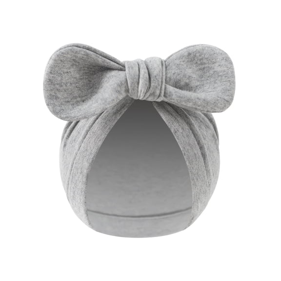 Stretchy Infant Headwrap Bonnet Hat with Decorative bowknot Elastic Turban for Baby 0-3 Month Clothing Accessory Gift