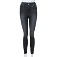 thumbnail image 1 of Stretchy Jeans for Women High Waist Jeggings Tummy Control Skinny Jeans Pull On Leggings with Pockets Trendy Casual Black M, 1 of 5