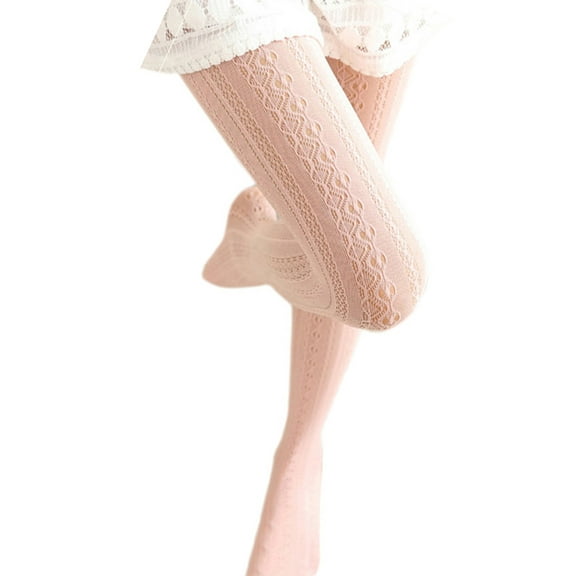 Stretchy Leggings for Women Floral Stockings Control Top Lace Tight Summer Pantyhose