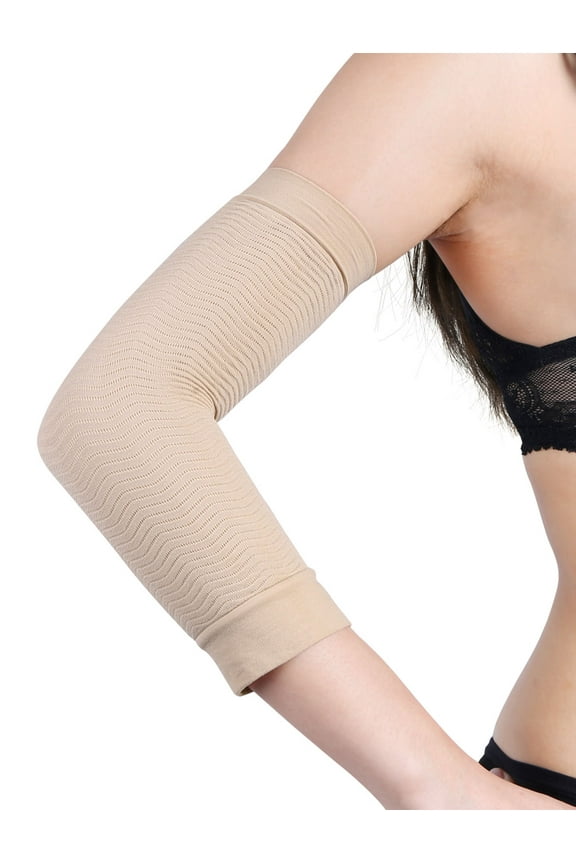 Stretchy One Size Arm Shaper Wrap Sleeves Pair for Women