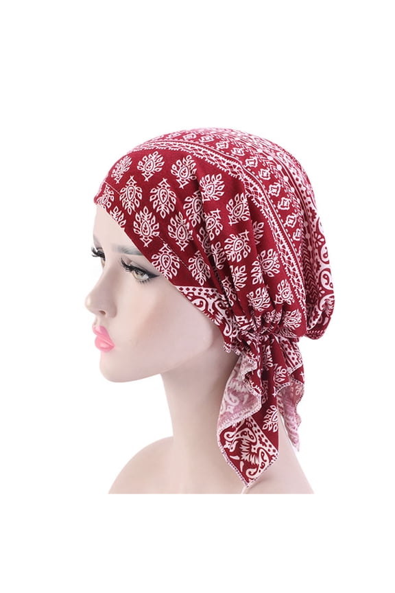 Stretchy Chemotherapy Head Cover For Women Multipurpose Elastic Hat Sensitive Scalp Friendly Design Headscarf Hat