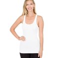 thumbnail image 1 of Stretchy Rbbed Knit Racerback Tank Top Cotton/Spandex (S-3X), 1 of 4