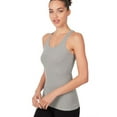 thumbnail image 1 of Stretchy Rbbed Knit Racerback Tank Top Cotton/Spandex (S-3X), 1 of 4
