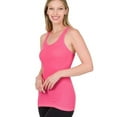 thumbnail image 1 of Stretchy Rbbed Knit Racerback Tank Top Cotton/Spandex (S-3X), 1 of 4