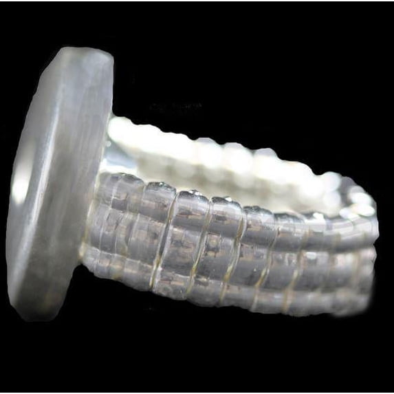 Stretchy Ring with Single Button Receiver