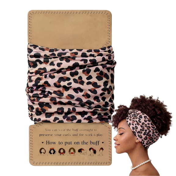 Stretchy Satin Pineapple Hair Wrap for Sleeping, Comfortable Bonnet for Curly, Coily & Thick Hair, Breathable Anti-Slip Sleep Cap