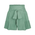 thumbnail image 1 of Stretchy Shorts for Women Fashion Wide Leg Casual Culottes Simple Exquisite Loose High Waisted Short S-XL, 1 of 4