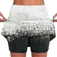 thumbnail image 1 of Stretchy Skirt with Shorts Skorts for Lady, 2025 New Summer Tennis Skirts, Stretchy Casual Plus Size Skort Running Shorts Multicolor 3XL, 1 of 5