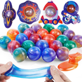 thumbnail image 1 of Stretchy Slime Capsule Balls Galaxy Style Sensory Toy Set for Kids, 1 of 8
