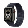 thumbnail image 1 of Stretchy Solo Loop Strap Compatible with Apple Watch Bands 45mm 38mm 40mm 42mm 44mm, Nylon Stretch Braided Sport Elastics Weave Women Men Wristband Compatible for iWatch SE Series 7 6 5 4 3 2 1, 1 of 7