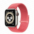 thumbnail image 1 of Stretchy Solo Loop Strap Compatible with Apple Watch Bands 45mm 38mm 40mm 42mm 44mm, Nylon Stretch Braided Sport Elastics Weave Women Men Wristband Compatible for iWatch SE Series 7 6 5 4 3 2 1, 1 of 7