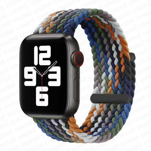 Stretchy Solo Loop Strap Compatible with Apple Watch Bands 45mm 38mm 40mm 42mm 44mm, Nylon Stretch Braided Sport Elastics Weave Women Men Wristband Compatible for iWatch SE Series 7 6 5 4 3 2 1