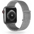 thumbnail image 1 of Stretchy Solo Loop Strap Compatible with Apple Watch Bands 45mm 38mm 40mm 42mm 44mm, Nylon Stretch Braided Sport Elastics Weave Women Men Wristband Compatible for iWatch SE Series 7 6 5 4 3 2 1, 1 of 7