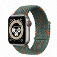 thumbnail image 1 of Stretchy Solo Loop Strap Compatible with Apple Watch Bands 45mm 38mm 40mm 42mm 44mm, Nylon Stretch Braided Sport Elastics Weave Women Men Wristband Compatible for iWatch SE Series 7 6 5 4 3 2 1, 1 of 7