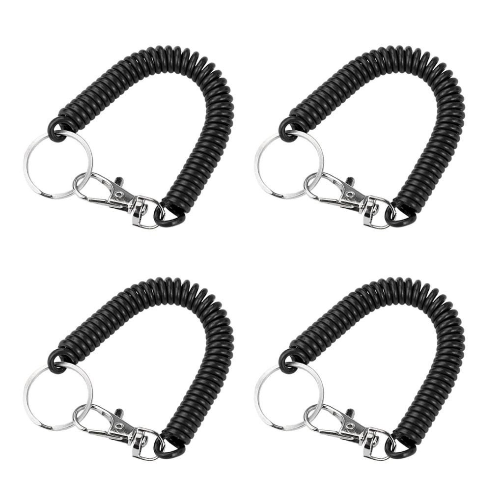 Stretchy Spirals Keyring, Retractable Keychains Coil Spring Keychains ...