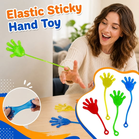 Stretchy Sticky Hands Party Favors, Fun Squeeze Toys Bulk Pack, Halloween Goodie Bag Stuffers for Student, Classroom Prizes, Birthday Party Favors, Easter Egg Fillers, Stocking