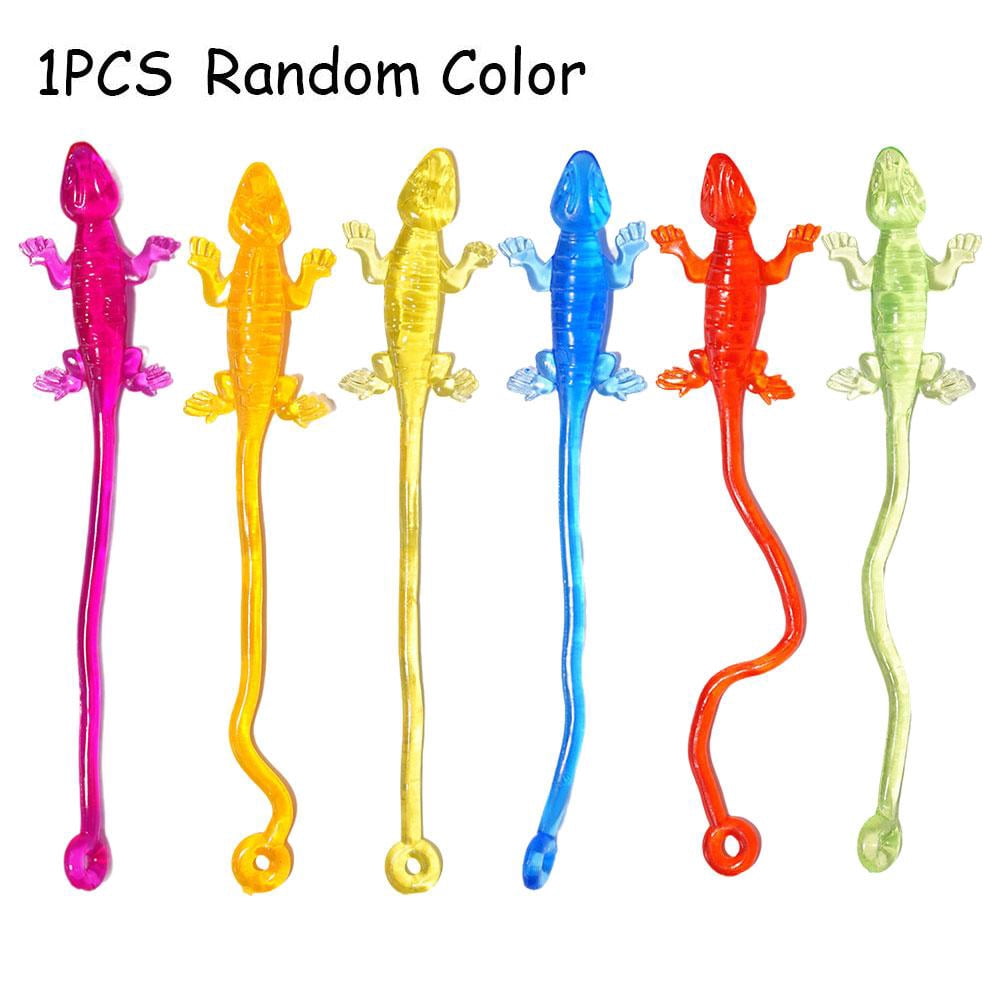 Fun Express Sticky Lizard Stretchy Sticky Lizards Toys, Sticky Lizards For , Soft Rubber Lizard ...