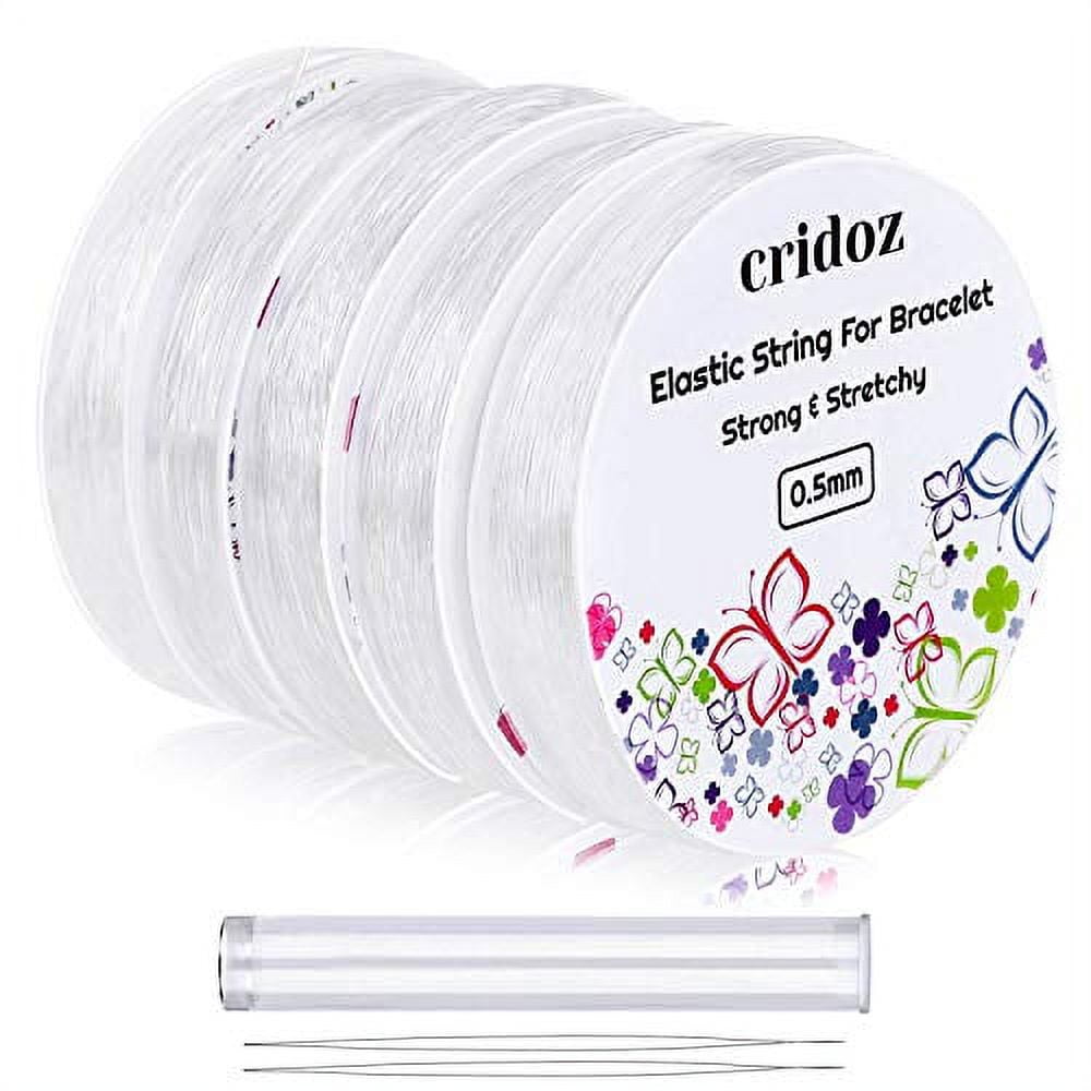 Stretchy String for Bracelets, Clear Elastic Cord Jewelry Bead