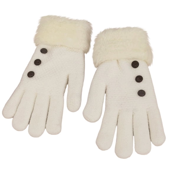 Stretchy Thickened Warm Gloves Non-Slip Grip for Driving Cold Weather Gloves with Touch Screen Compatible for Outdoor Sports Walking