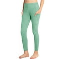 thumbnail image 1 of Stretchy Tights for Teen Girls Solid Color Elastic High Waist Comfy Athletic Leggings Girls Trendy Compression Pants, 1 of 6