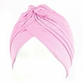 thumbnail image 1 of Stretchy Turban Cap Chemo Head Cancer Headwear Bennie Twisted Hat for Women,Pink,One Size,Dailypoc, 1 of 2