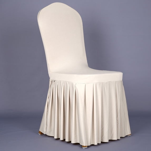 Stretchy Universal Easy Fitted Dining Chair Cover Slipcovers with Skirt