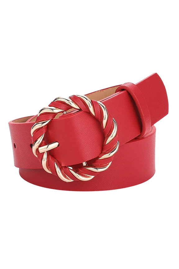 Stretchy Waist Belt for Women Fashion Soft Leather Belts With O Ring Buckle Leather Casual Womens Belts