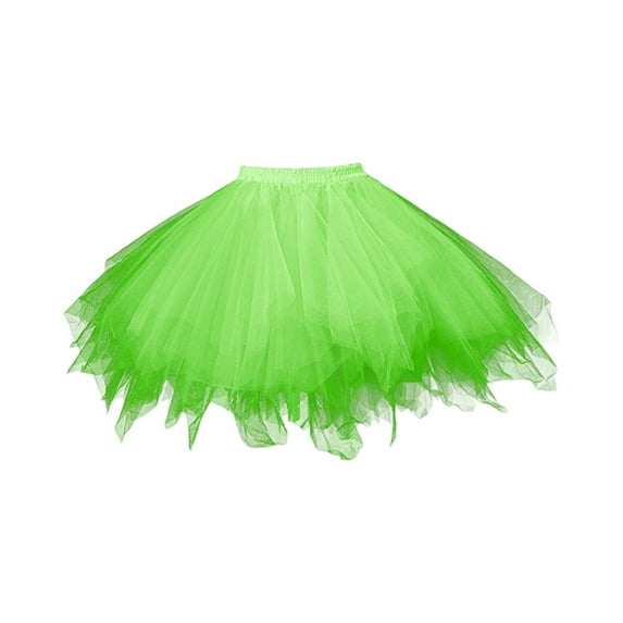 Stretchy Waist Tutu Skirt for Girls, Puffy Tulle Ballet Skirt Princess Dress Up Play