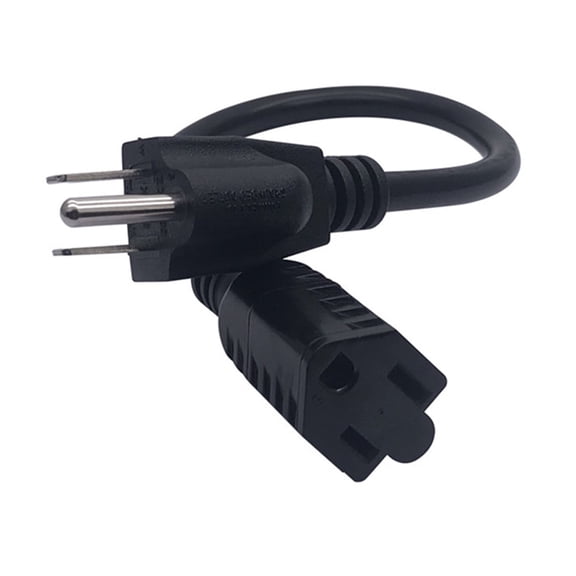 Strhowill 0.32M/1.04FT USA Nema 5-15p to 5-15r Power Extension Cable, American Standard 5-15p to 5-15r Plug , Indoor Outdoor Power Cord with ETL Listed.