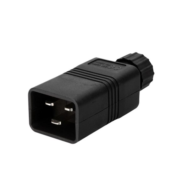 Strhowill 1 PCS IEC320 C20 Male Power Connector 16A/250V, Rewireable C20 Plug for Data Center Server, Rack PDU, UPS, Network Switch