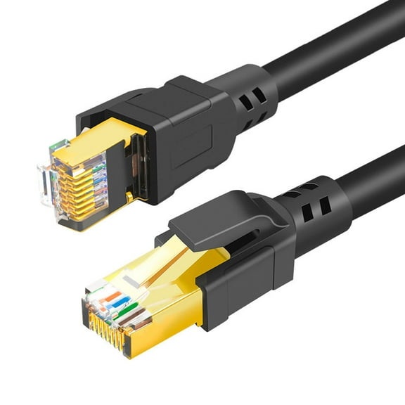 Strhowill 2PCS Cat8 Ethernet Cable,Outdoor&Indoor,39FT Heavy Duty High Speed 40Gbps 2000Mhz with Gold Plated RJ45 Connector, for Router,Modem,PC,Gaming.