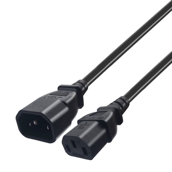 Strhowill 2m C14 to C13 Power Cord, 30.75mm, for Data Center/Server Rack/Industrial Equipment,Computer AC Power Extension Cable for Power Supply