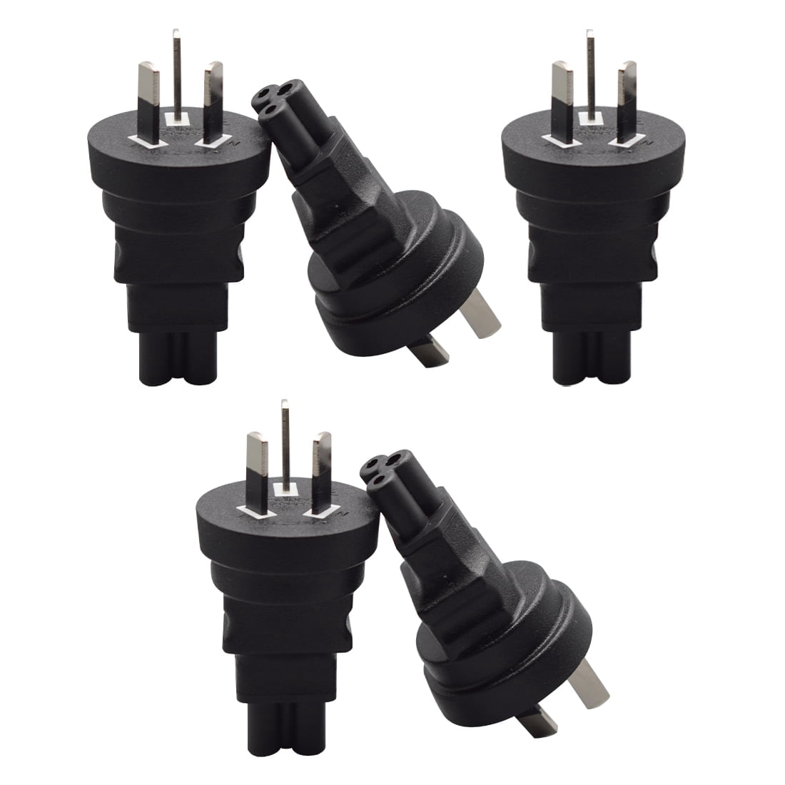 Strhowill 5 PCS AU to C5 Adapter,Australian 3-Pin Plug to IEC C5 Power ...
