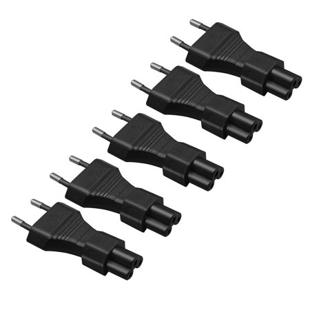 Strhowill 5 PCS EU 4.0mm to C5 Adapter | Power Plug Converter for Standard Laptop Charger, Projector and Monitor Power Supplies