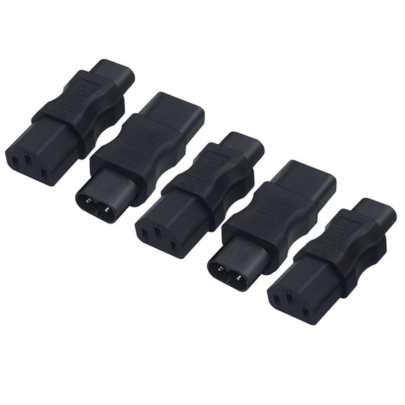 Strhowill 5 PCS IEC C8 to C13 Power Adapter, Compact Audio Solution for Connecting Studio Gear to Standard Power Strips