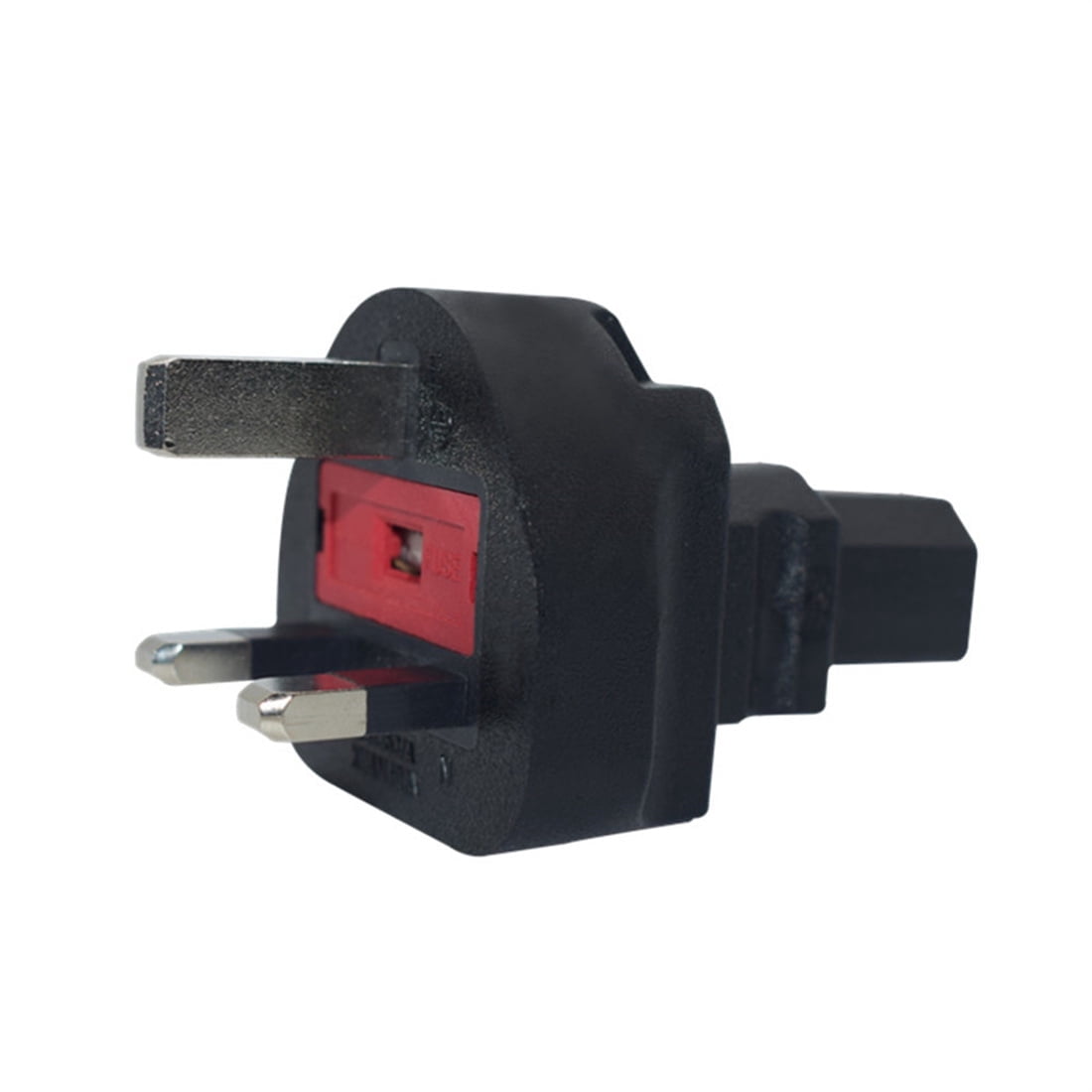 Strhowill British standard plug to IEC320 C13 power adapter，UK 3 Square ...