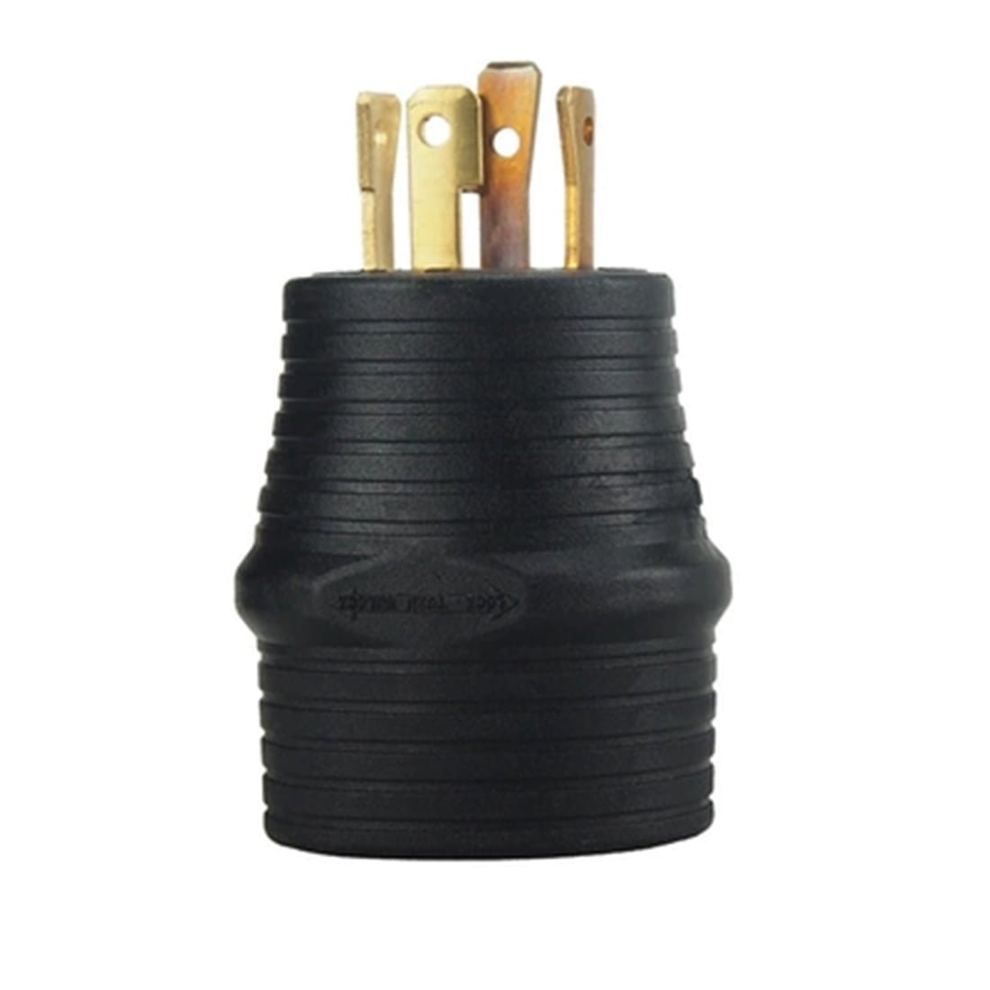Strhowill NEMA 14-30P to TT-30R Rv power adapter plug,30 Amp 4 Prong14-30P Male Plug to 3 Prong TT-30R Female Receptacle RV Generator Welder Power Cord Adapter Connector.