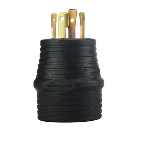 Strhowill NEMA 14-30P to TT-30R Rv power adapter plug,30 Amp 4 Prong14-30P Male Plug to 3 Prong TT-30R Female Receptacle RV Generator Welder Power Cord Adapter Connector.