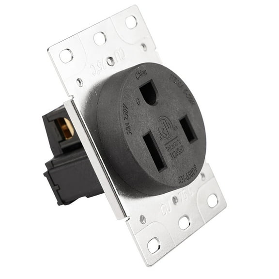 Strhowill NEMA 6-50R receptacle 50 Amp 250 Volt Outlet, Flush Mounting Receptacle for EV, Plasma Cutter and Welder Outlet, 2-Pole 3-Wire, Nema 6-50r Outlet