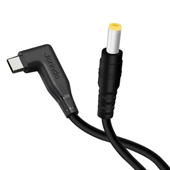 Strhowill PD Type C Male to DC 5.5 x 2.5mm Male Power 12V PD Power Charging Cord，Used for monitors, movie radio, tablets, laptops, and more 12V devices（90 Degree Elbow L Shape Right Left Angle）
