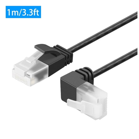 Strhowill Ultra Slim RJ45 Cat6 Ethernet Patch Cable 3.3ft,Flexible LAN Ethernet Cable,Suitable for connecting gigabit wired networks to desktop computers/routers/laptops/switches/TV boxes,etc.