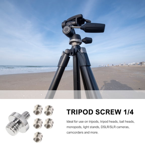 Stri 1/4" to 3/8" Camera Tripod Thread Adapter Convert Nut Screw Adapter(5PCS)
