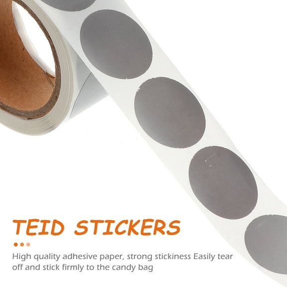 Stri 1 Roll 300pcs Scrape DIY Adhesive Sticker Round Label Paper Gift Decals Silver Bag Stickers Party Favor