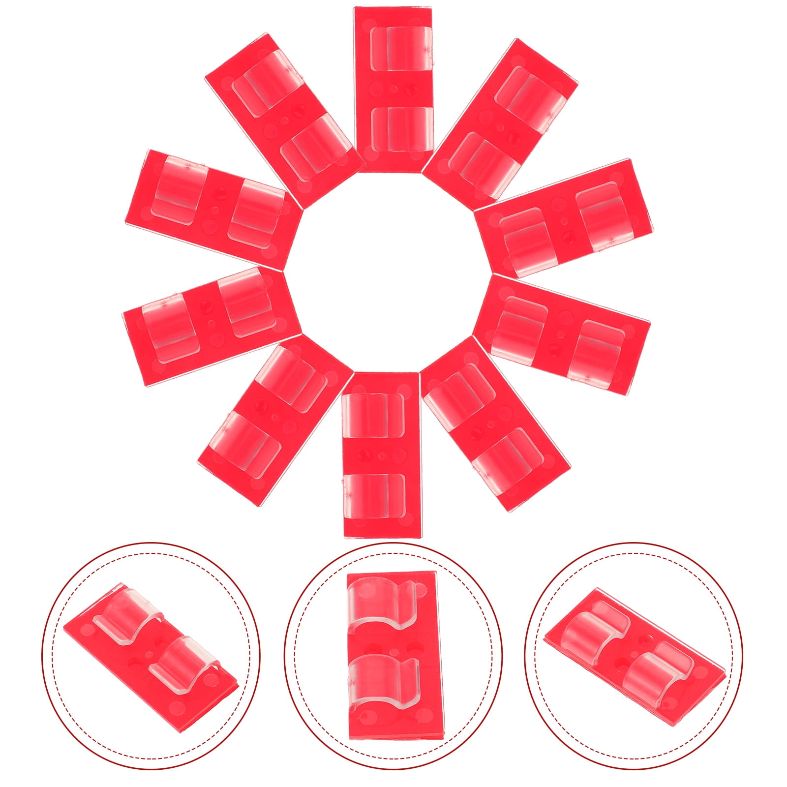 Stri 10 Pack Outdoor Lighting Clips, Outdoor Cable Clips, Outdoor ...