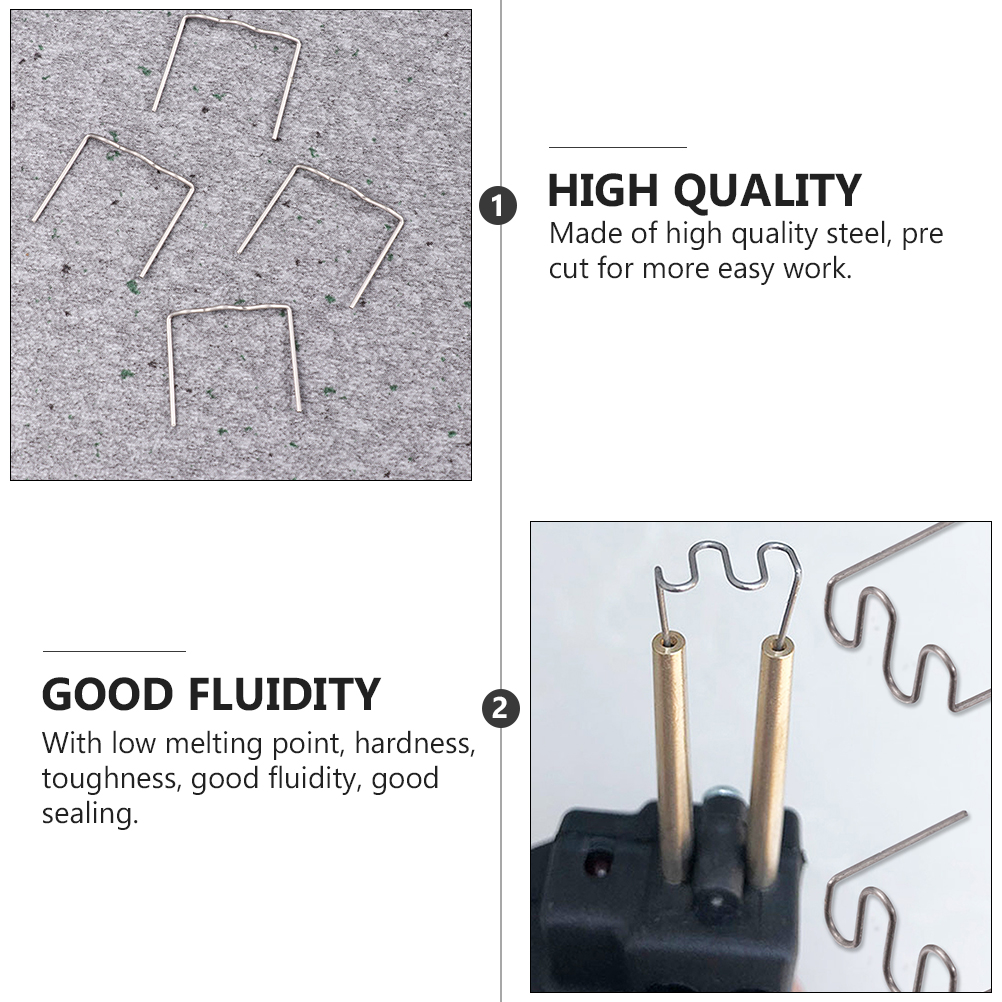 1000pcs Hot Staples For Plastic Welding - Wave Stapler Type, 0.8mm - Car Bumper Repair Kit
