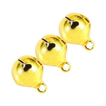 Stri 100Pcs Christmas Jingle Bells Galvanized Charming Jingle Bells Jewelry Accessories for Decoration Handbags Crafts Bells (Golden)