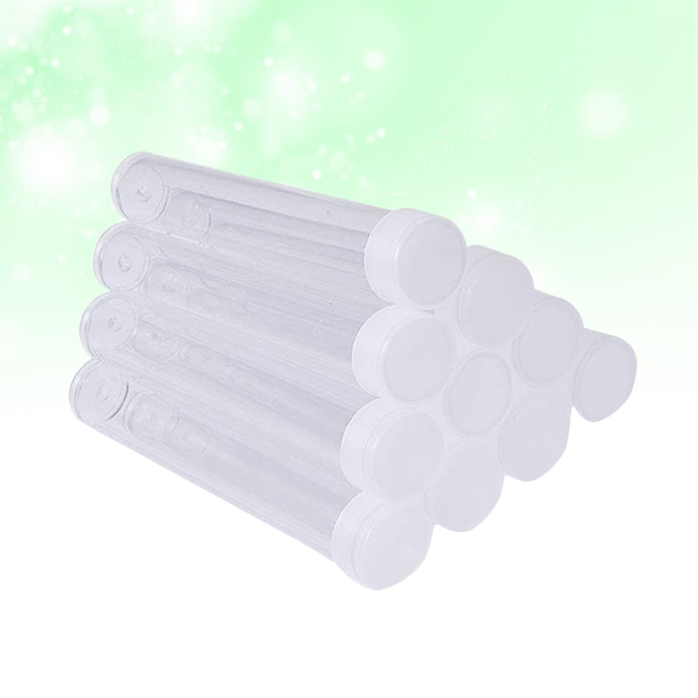 OUNONA 100pcs Transparent Mask Bath Salt Test PET Tube Clear Plastic ...