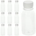 thumbnail image 1 of SASABAXI Beverage Bottles Flat Bottom for Travel 10Pcs 4.5X1.8X4.3In, 1 of 7