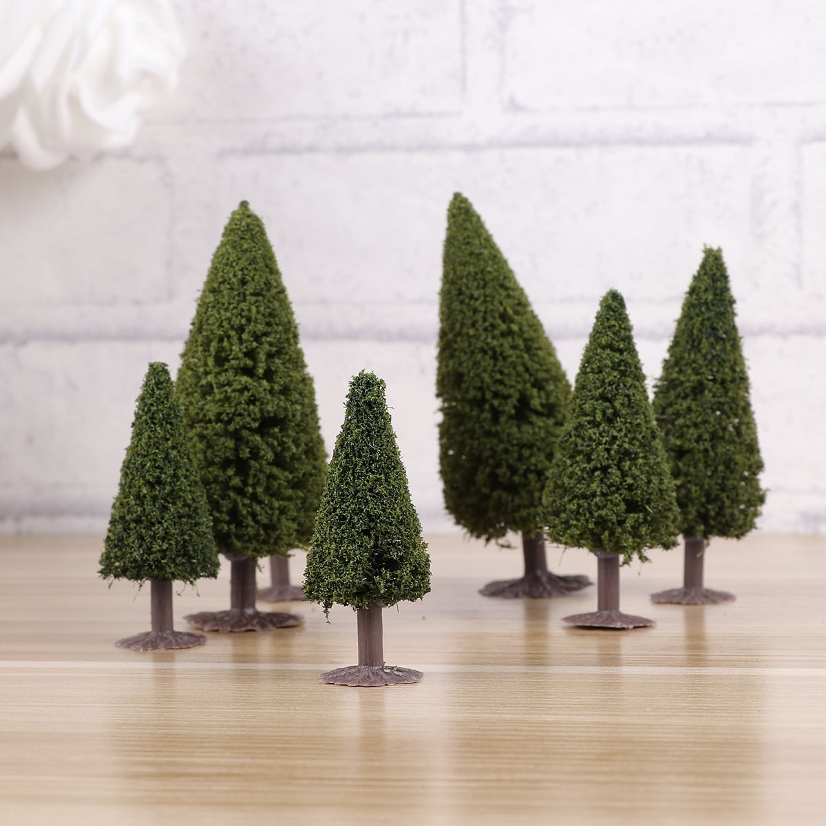 OUNONA 5pcs Tree Model for Decoration Wire and Sponge Perfect for ...