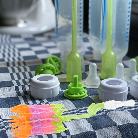 Stri 1Pc Baby Bottle Brush Feeding Bottle Cleaning Brush Long Plastic Handle Brush